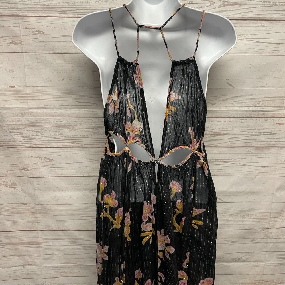 Anthropologie Sheer Cut-Out Maxi Dress - Picture 10 of 14